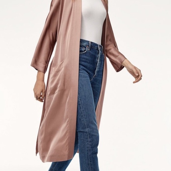 Wilfred Satin Robe - Picture 3 of 9